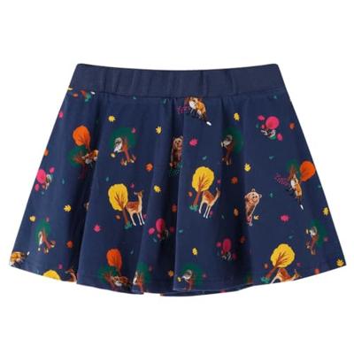 Kinderrokje dierenprint 92 marineblauw