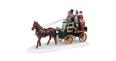Jaunting car kerstfiguur LEMAX - Lemax