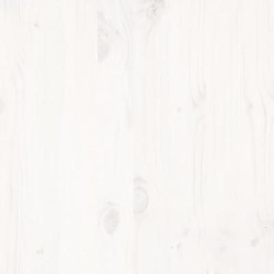 Bedframe zonder matras massief grenenhout wit 120x200 cm