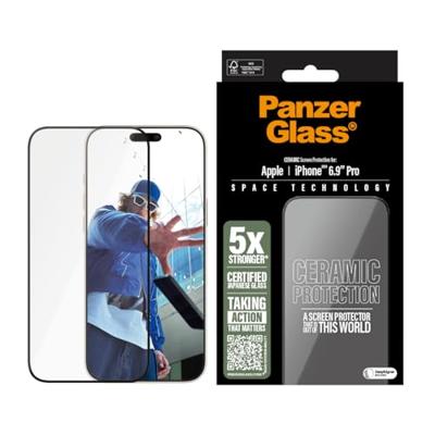 PanzerGlass Ceramic 2856 Screenprotector (glas) Apple iPhone 16 Pro Max 1 stuk(s) Anti-vingerafdruk, Krasvast