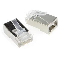 Modulaire FTP RJ45 stekker met doorsteekmontage, 50 stuks per zakje - thumbnail