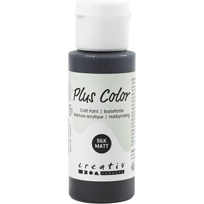 Creativ Company Plus color acrylverf zwart, 60ml