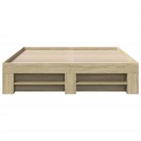 Bedframe zonder matras hout sonoma eikenkleurig 140x190 cm - thumbnail
