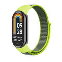 By Qubix - Sport loop nylon bandje - Neon groen - Compatible met Xiaomi Smart Band 8 & 9 - Compatible Xiaomi bandje - thumbnail