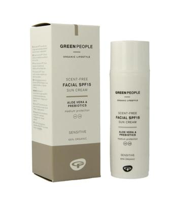 Green People Suncream face scent free SPF15 50 Milliliter