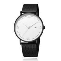 LGT JWLS Herenhorloge met Zwarte Mesh Band - Zilveren Uuraanduiding - thumbnail
