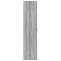 Hoge kast 50x42,5x185 cm bewerkt hout grijs sonoma eikenkleurig - thumbnail