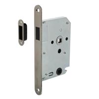 Intersteel magneet badkamer/toiletslot 63/8mm met RVS voorplaat - thumbnail