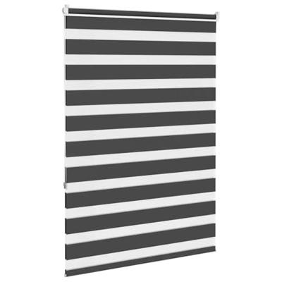 VidaXL Zebra rolgordijn 110x150 cm stofbreedte 105,9 cm zwart