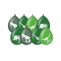 PD-Party Dino party ballonnen 8 stuks - thumbnail