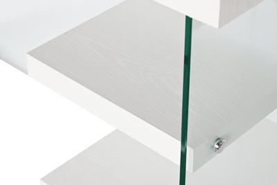 Bureau DKD Home Decor Wit Transparant Kristal Hout MDF 120 x 50 x 76 cm