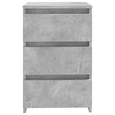 VidaXL Nachtkastje 40x35x62,5 cm bewerkt hout betongrijs VidaXL Nachtkastje 40x35x62,5 cm bewerkt hout betongrijs