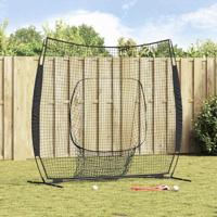 VidaXL Honkbaloefennet zwart 250 x 106 x 209 cm polyester - thumbnail
