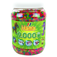 Hama Strijkkralen in Pot 9000 Stuks Neon - thumbnail