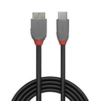LINDY USB-kabel USB 3.2 Gen1 (USB 3.0 / USB 3.1 Gen1) USB-C stekker, USB-micro-B 3.0 stekker 0.50 m Zwart 36620 - thumbnail