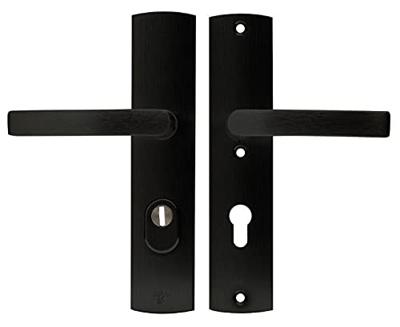 AXA Veiligheidsbeslag Curve Plus kruk Blok PC72 anti-kerntrek zwart AXA Veiligheidsbeslag Curve Plus kruk Blok PC72 anti-kerntrek zwart