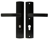 AXA Veiligheidsbeslag Curve Plus kruk Blok PC72 anti-kerntrek zwart - thumbnail