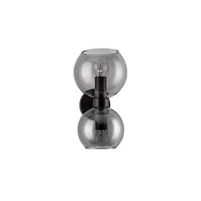 Lyora WandlampPalmer zwart met smoke glas - 9241120