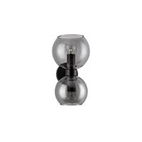 Lyora WandlampPalmer zwart met smoke glas - 9241120 - thumbnail