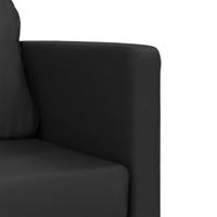 Slaapbank vloermodel 2-in-1 112x174x55 cm kunstleer zwart - thumbnail