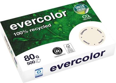 Clairefontaine Evercolor, gekleurd gerecycleerd papier, A4, 80 g, 500 vel, ivoor Clairefontaine Evercolor, gekleurd gerecycleerd papier, A4, 80 g, 500 vel, ivoor