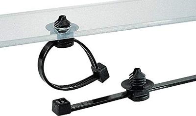 HellermannTyton 150-31097 T30LFT6LG-PA66HS/PA66HIRHS-BK Kabelbinder 200 mm 3.50 mm Zwart Met spreidanker 500 stuk(s)