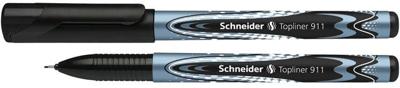 Fineliner schneider topliner 911 0.4mm zwart | 10 stuks