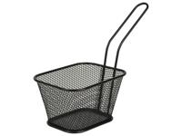 Gusta frietmandje 10.5x8.5x13.8 cm zwart/aluminium - thumbnail