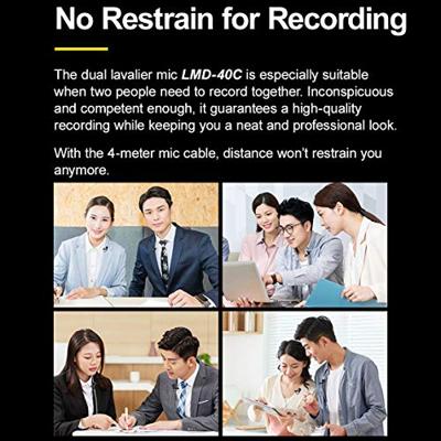 Godox Omnidirectionele dual lavalier microfoon LMD-40C
