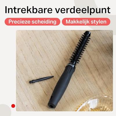 Olivia Garden Nylon Bristle Shine Black 15mm