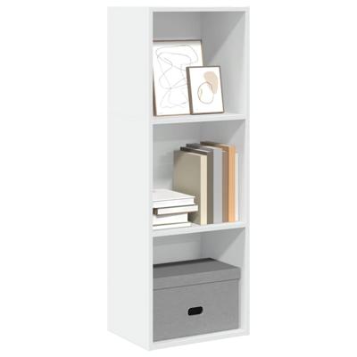 Boekenkast 40x30x114 cm bewerkt hout wit Boekenkast 40x30x114 cm bewerkt hout wit