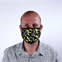 Batman Face Mask Set - Camo Yellow - thumbnail
