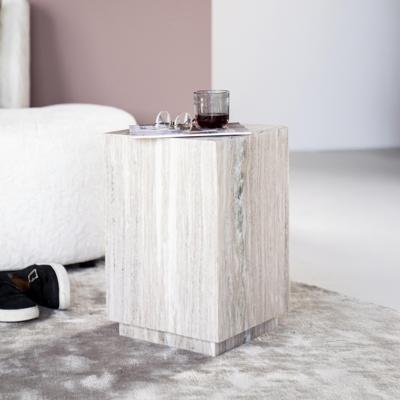 Eleonora Bijzettafel 'Vince' Marmer, 30 x 30cm