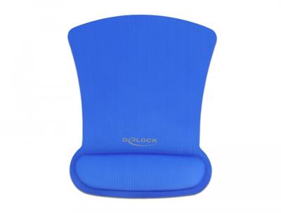 Delock 12699 Ergonomische muismat met polssteun blauw 255 x 207 mm Delock 12699 Ergonomische muismat met polssteun blauw 255 x 207 mm