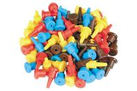 Viessmann Modelltechnik 6831 Modelspoor stekker 40 stuk(s) Rood, Geel, Blauw, Bruin - thumbnail