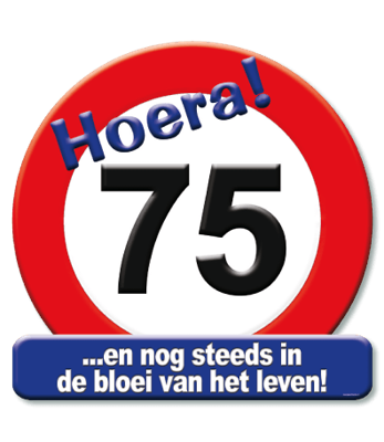 Huldeschild 75 jaar Huldeschild 75 jaar