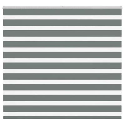 VidaXL Zebra rolgordijn 165x100 cm stofbreedte 160,9 cm donkergrijs VidaXL Zebra rolgordijn 165x100 cm stofbreedte 160,9 cm donkergrijs