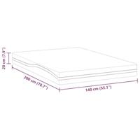 Matrassen Wit, Grijs 140 x 200 cm 100% polyester jacquard stof - thumbnail