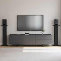 VidaXL Luidspreker standaards 2 pcs zwart eiken 30 x 30 x 95 cm - thumbnail