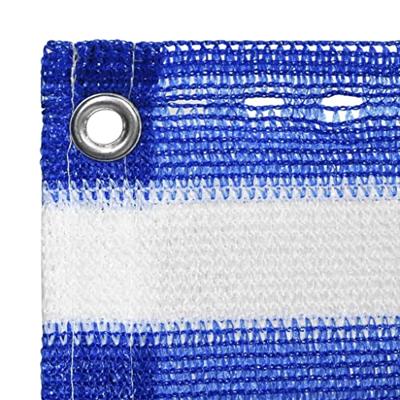 Balkonscherm 90x300 cm HDPE blauw en wit - thumbnail
