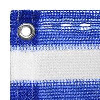 Balkonscherm 90x300 cm HDPE blauw en wit - thumbnail