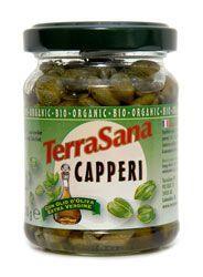 TerraSana Siciliaanse kappertjes in olijfolie bio 120 Gram TerraSana Siciliaanse kappertjes in olijfolie bio 120 Gram