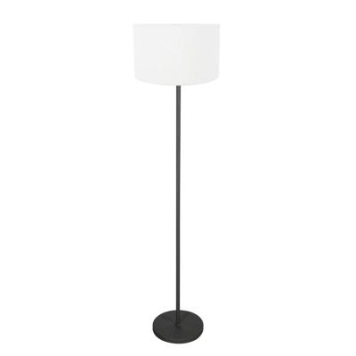 Steinhauer Zwarte vloerlampNoor met kap wit - 4443ZW