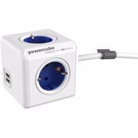 Allocacoc Powercube Extended USB 1.5m Blauw - thumbnail