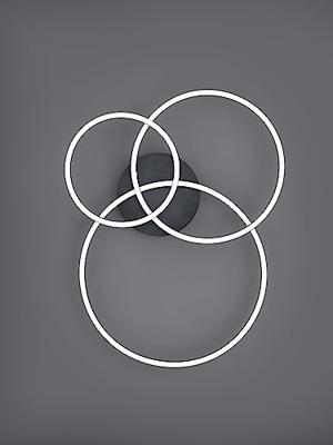 Trio PlafonnièreWinona 3-rings zwart - 670810632