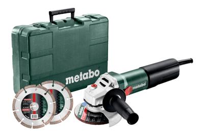 Metabo WEQ 1400-125 | 1400W | Haakse Slijper | Met 2 Diamant-Doorslijpschijven - 600347510 Metabo WEQ 1400-125 | 1400W | Haakse Slijper | Met 2 Diamant-Doorslijpschijven - 600347510