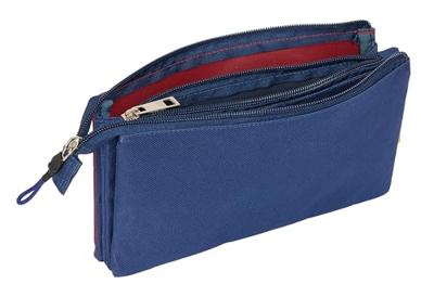 Pennenetui met 3 vakken Kings League Jijantes Kastanjebruin Marineblauw 22 x 12 x 3 cm Pennenetui met 3 vakken Kings League Jijantes Kastanjebruin Marineblauw 22 x 12 x 3 cm