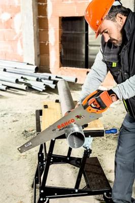 Bahco ProfCut™ handzaag | voor harde kunststof buizen en profielen | XT-vertanding | 11/12 TPI | 22" | 550 mm - PC-22-PLC