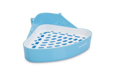 Beeztees Mandino Hoektoilet - Knaagdier - Blauw - 24X18X11Cm Beeztees Mandino Hoektoilet - Knaagdier - Blauw - 24X18X11Cm