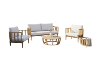 Mataro lounge set 4pcs acacia teak look Eurofar - Eurofar - thumbnail